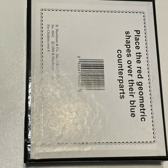 Vtg Geometrical Puzzle B Shackman Child Adult - Picture 3 of 7